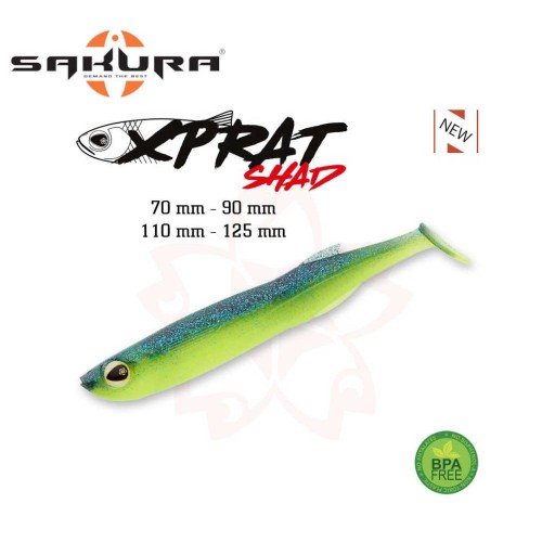 Sakura Xprat Shad 90mm / 6kom