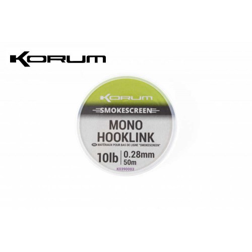 Korum Smokescreen Mono Hooklink 50m